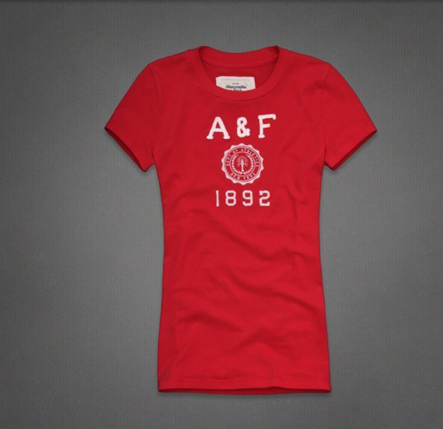 Abercrombie Fitch Mujeres De Cuello Redondo Corto Remera AF8184 Abercrombie Fitch Mujeres De Cuello Redondo Corto Remera AF8184